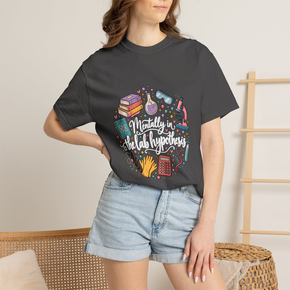 Comfort Colors® Mentally in the Lab Hypothesis Shirt, Funny Science Teacher Gift, STEM Chemistry Biology shirt, Lab Scientist Student Shirt