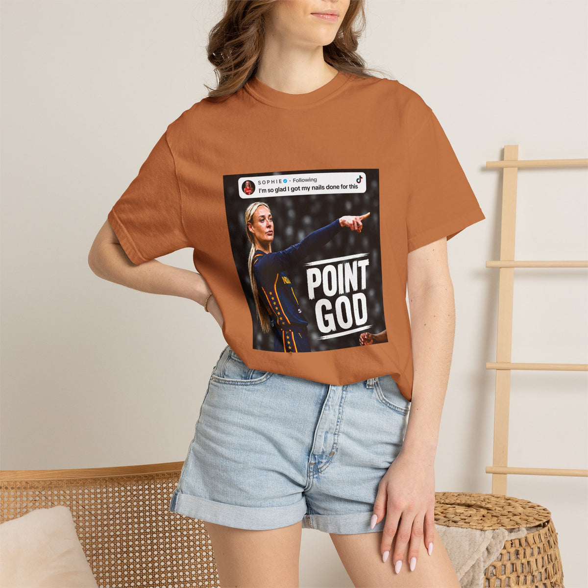 Comfort Colors® Sophie Cunningham Point Signature Basketball Shirt