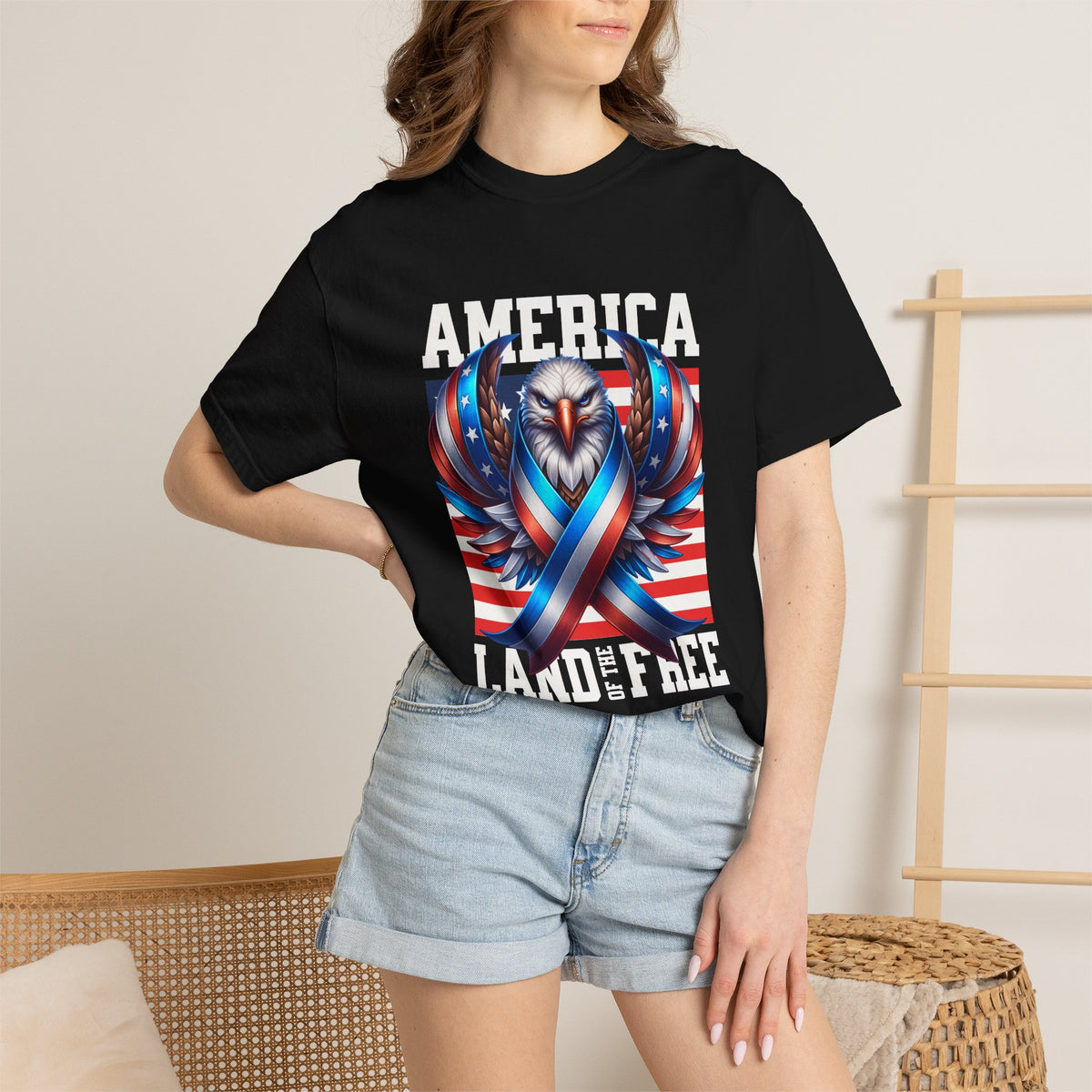 Comfort Colors® America Land of the Free Tshirt, America 250 Shirt, 4th of July Shirt, USA Independence Day Shirt, America Anniversary shirt