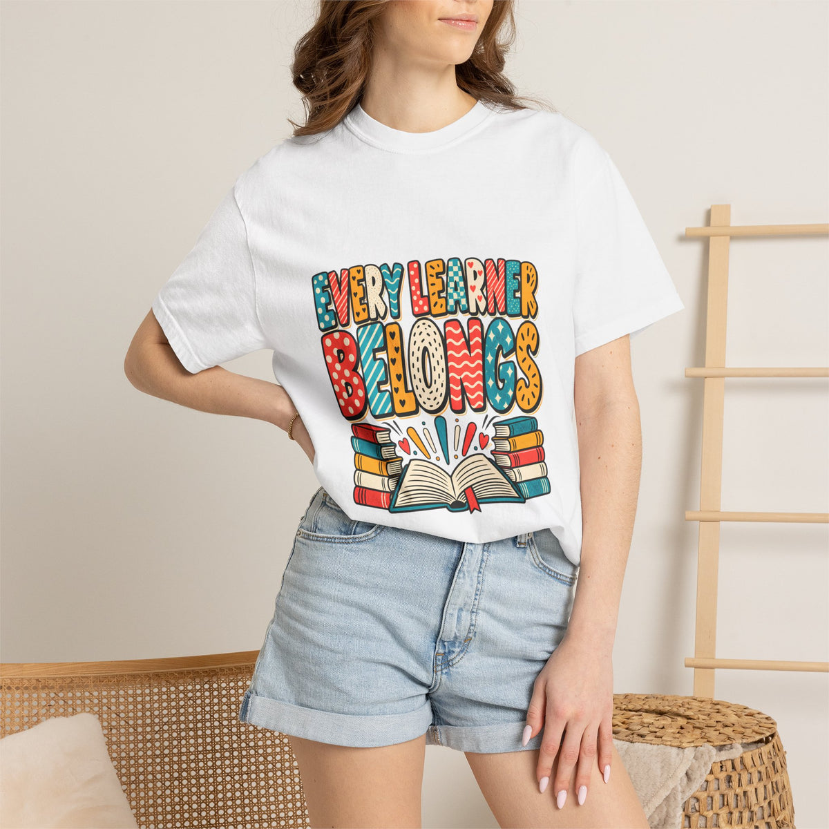 Comfort Colors® Every Learner Belongs T-Shirt, Inclusive Education Teacher Gift, Special Education Classroom, Back to School Teacher Shirt