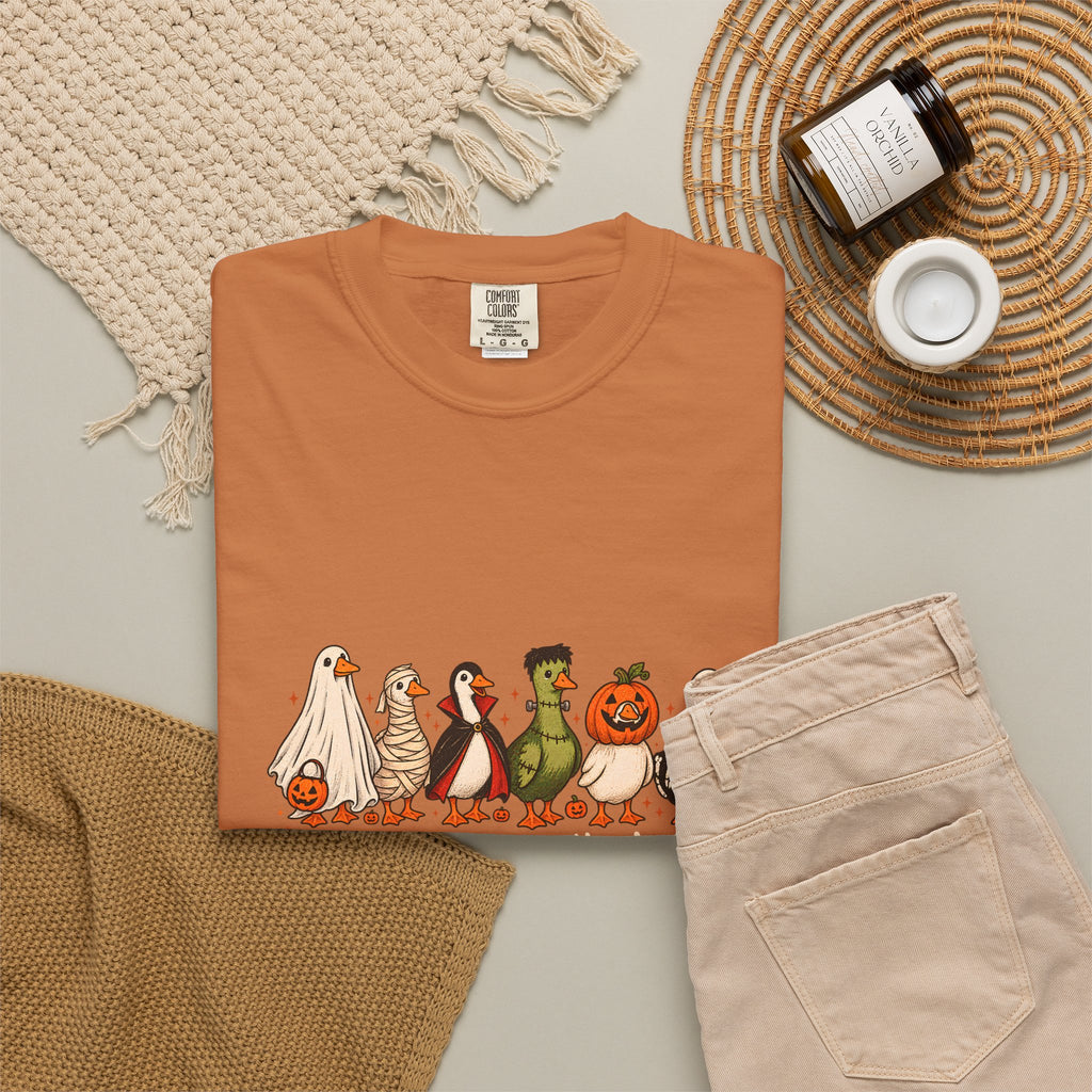 Camiseta divertida de ganso de Halloween Comfort Colors®, camisa de ganso espeluznante, camisa de Halloween, camiseta de ganso esqueleto, camisa de temporada espeluznante, camiseta espeluznante