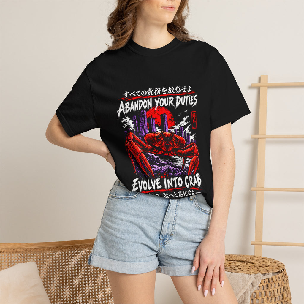Comfort Colors® Abandon Your Duties Evolve Into Crab Funny T-Shirt