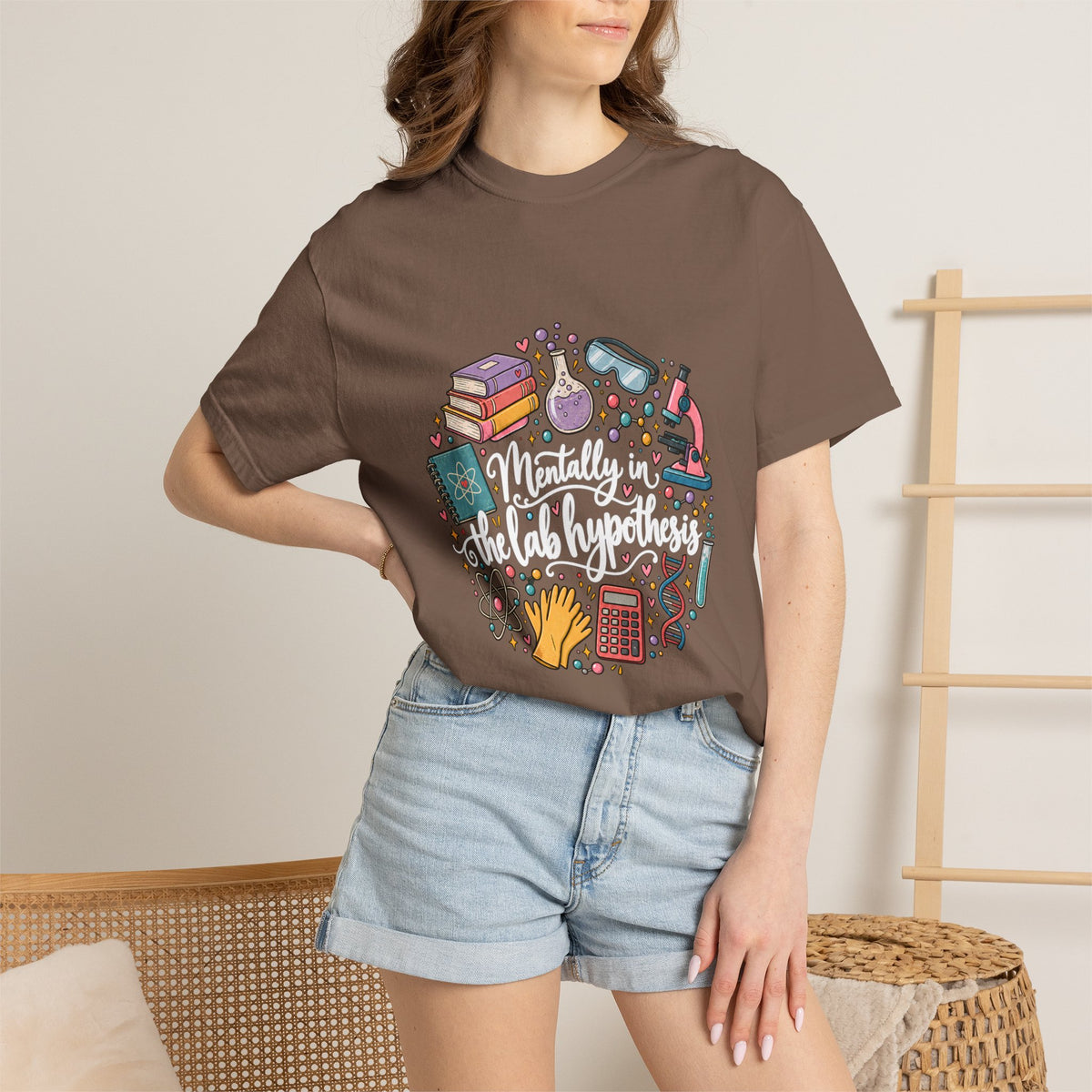 Comfort Colors® Mentally in the Lab Hypothesis Shirt, Funny Science Teacher Gift, STEM Chemistry Biology shirt, Lab Scientist Student Shirt