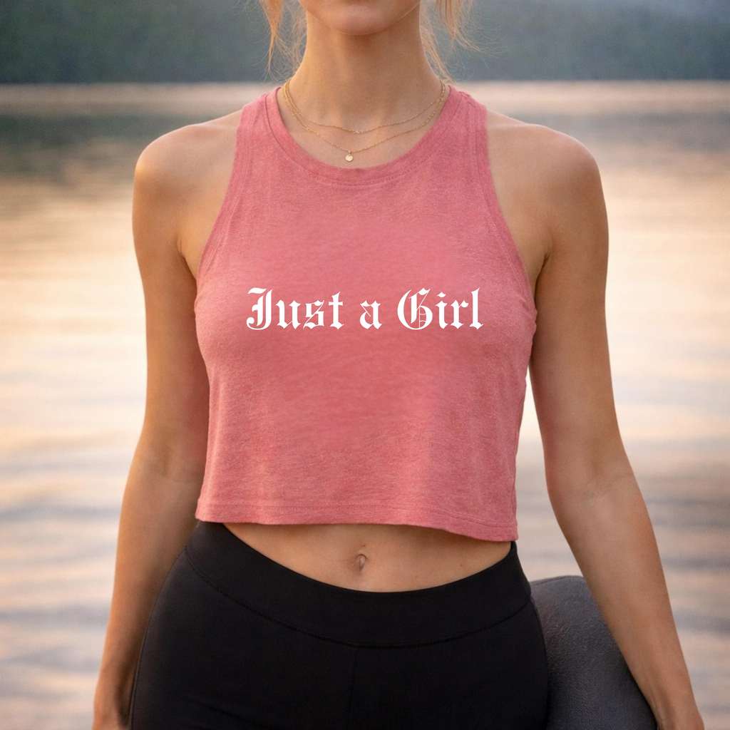 Just a girl Tee Tank top, Vintage-Inspired Rock Shirt,  Just a Girl shirt, Tragic Kingdom Design - Im Just a Girl