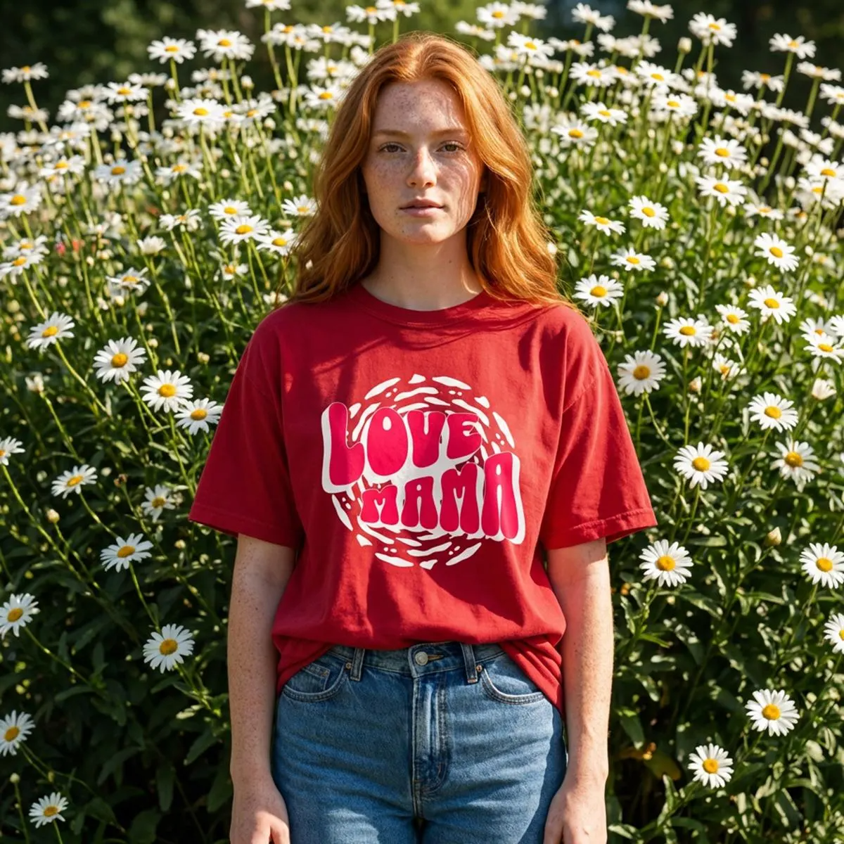 T-shirt Comfort Colors® Love Mama, T-shirt maman tendance, T-shirt Mom Life, T-shirt graphique oversize pour maman, T-shirt Cool Mom Club, cadeau pour la fête des mères