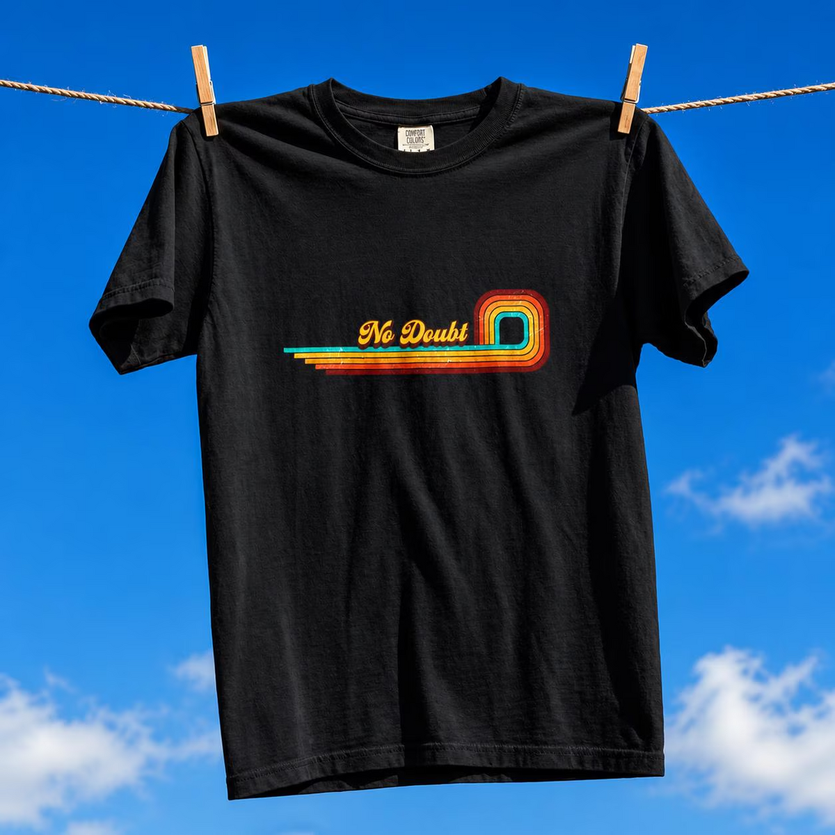 Comfort Colors® No Doubt Retro Rainbow T-Shirt