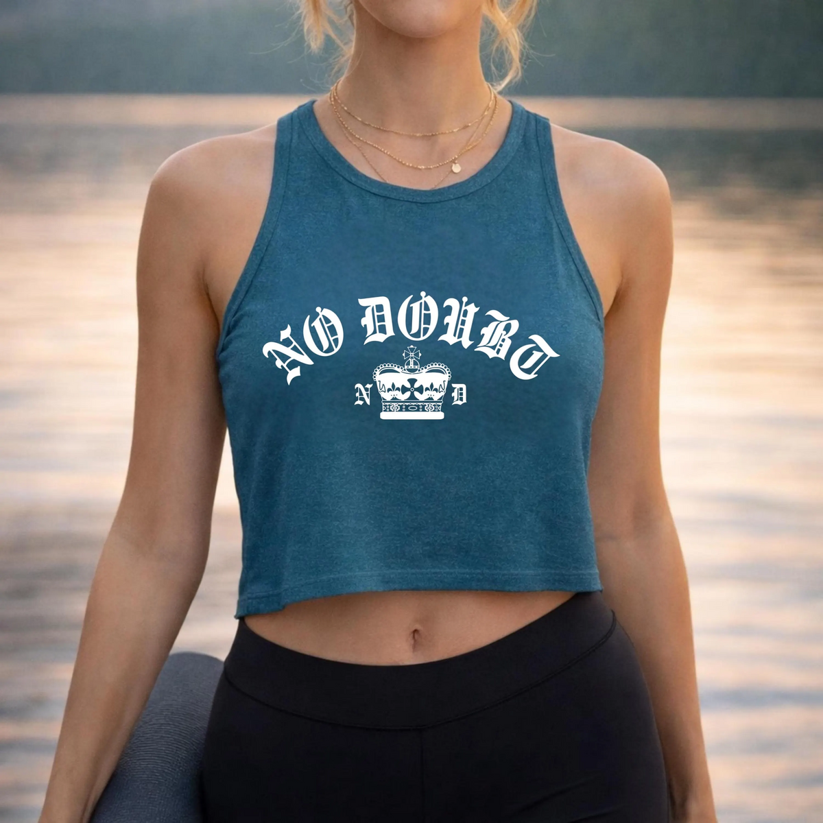 No Doubt Band Unisex Tank top, 90s Ska Punk Rock Graphic Tee, Tragic Kingdom Era Orange Crop Top, Retro Gwen Stefani Fan Gift