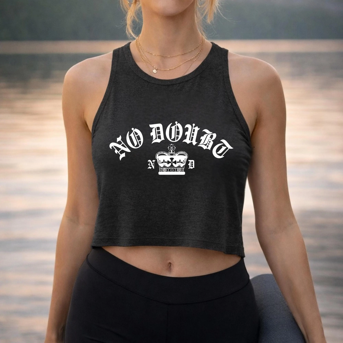 No Doubt Band Unisex Tank top, 90s Ska Punk Rock Graphic Tee, Tragic Kingdom Era Orange Crop Top, Retro Gwen Stefani Fan Gift
