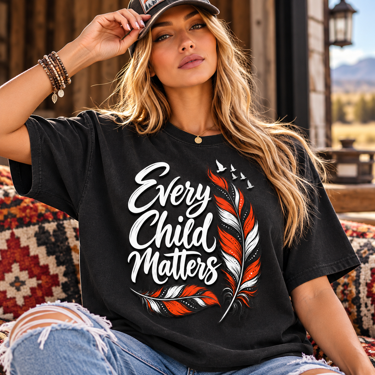Comfort Colors® Every Child Matters Shirt | Orange Shirt Day Women Tee | Indigenous Owned Business | Orange Shirt Day T-Shirt