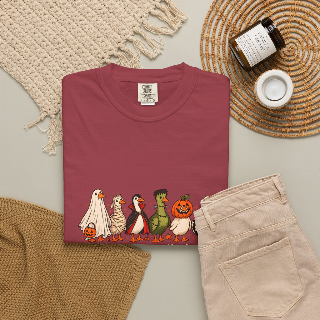 Camiseta divertida de ganso de Halloween Comfort Colors®, camisa de ganso espeluznante, camisa de Halloween, camiseta de ganso esqueleto, camisa de temporada espeluznante, camiseta espeluznante