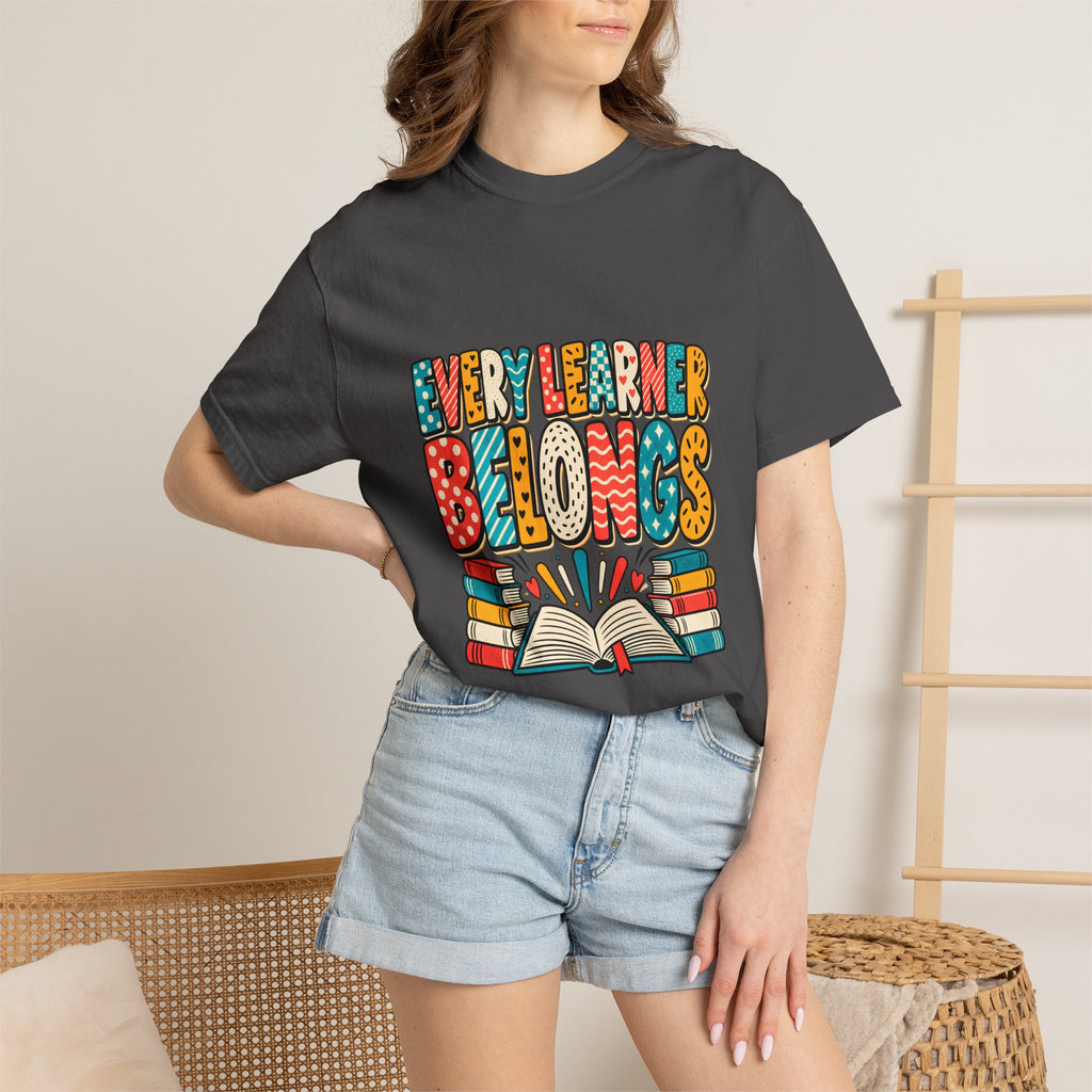 Comfort Colors® Every Learner Belongs T-Shirt, Inclusive Education Teacher Gift, Special Education Classroom, Back to School Teacher Shirt