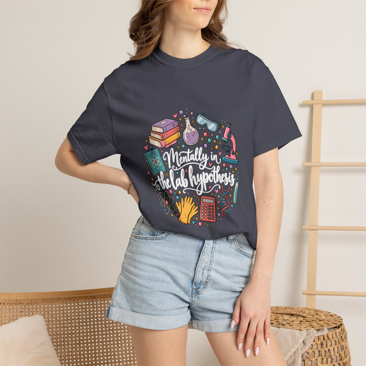 Comfort Colors® Mentally in the Lab Hypothesis Shirt, Funny Science Teacher Gift, STEM Chemistry Biology shirt, Lab Scientist Student Shirt
