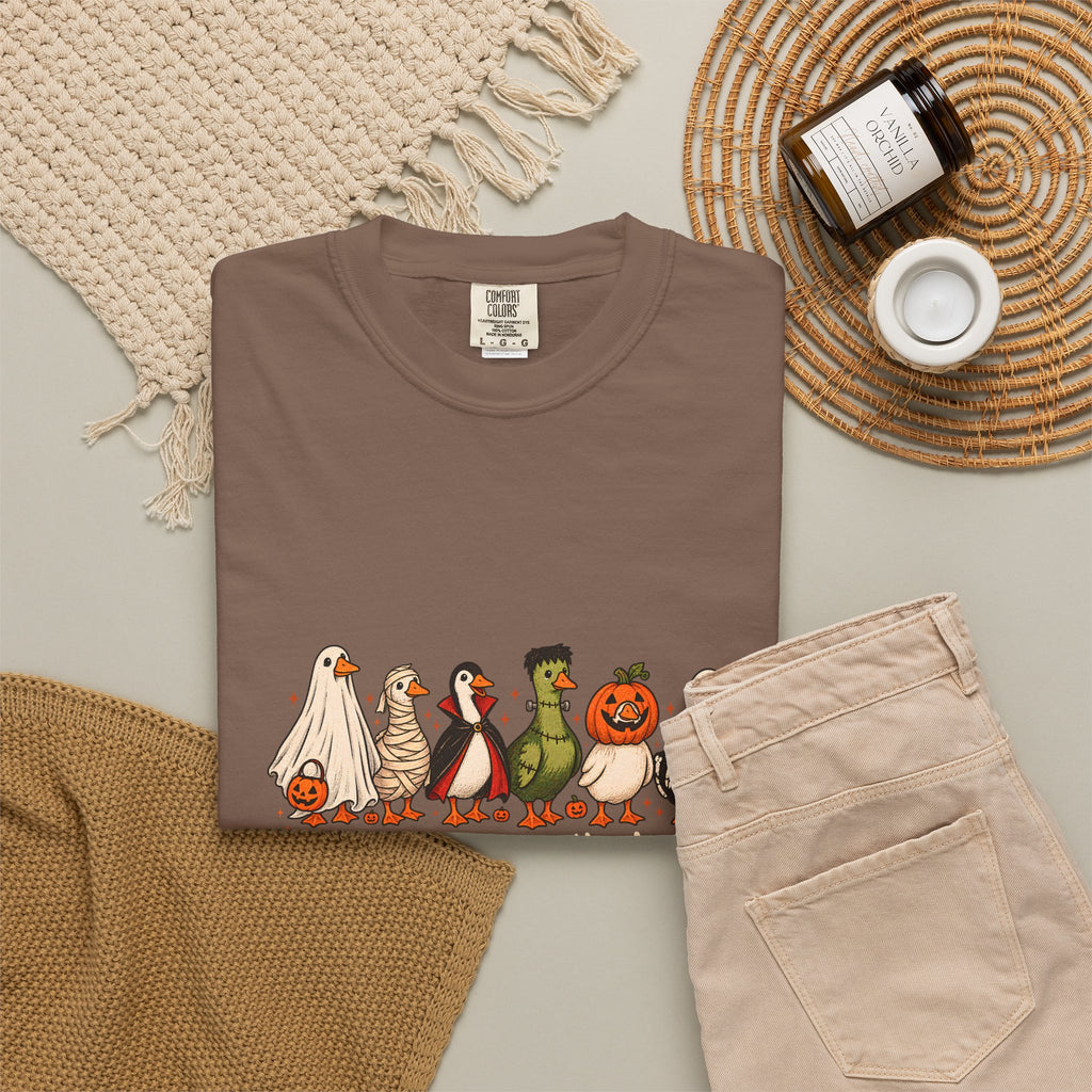 Camiseta divertida de ganso de Halloween Comfort Colors®, camisa de ganso espeluznante, camisa de Halloween, camiseta de ganso esqueleto, camisa de temporada espeluznante, camiseta espeluznante