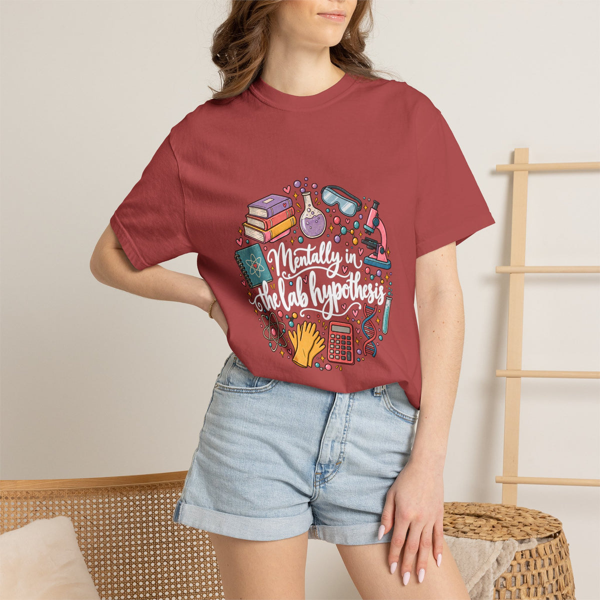Comfort Colors® Mentally in the Lab Hypothesis Shirt, Funny Science Teacher Gift, STEM Chemistry Biology shirt, Lab Scientist Student Shirt