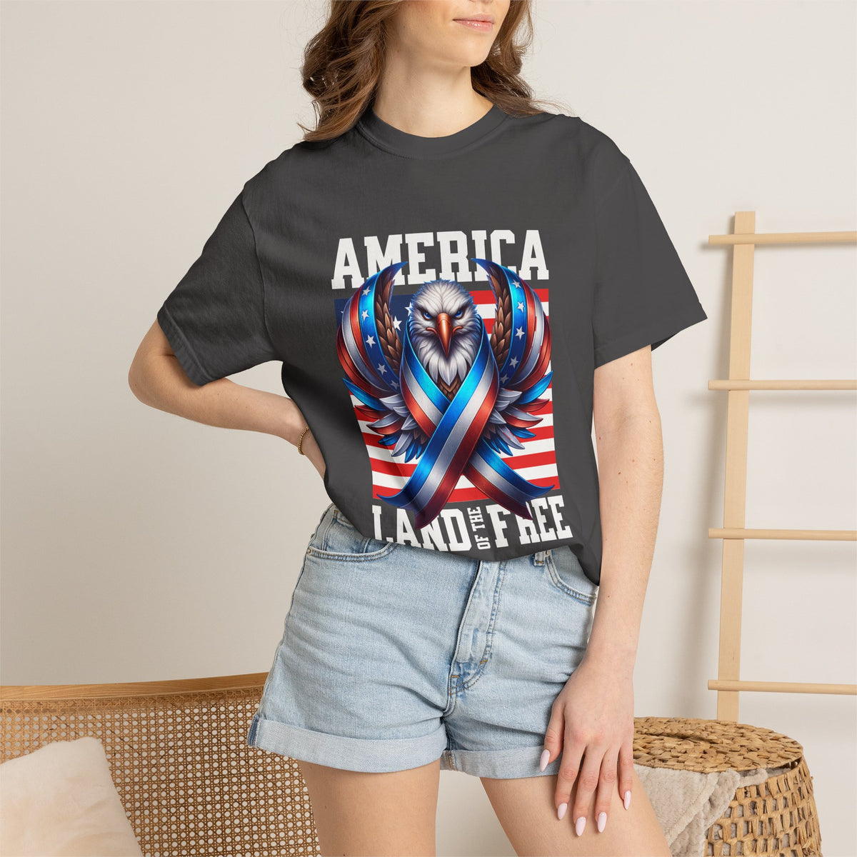 Comfort Colors® America Land of the Free Tshirt, America 250 Shirt, 4th of July Shirt, USA Independence Day Shirt, America Anniversary shirt
