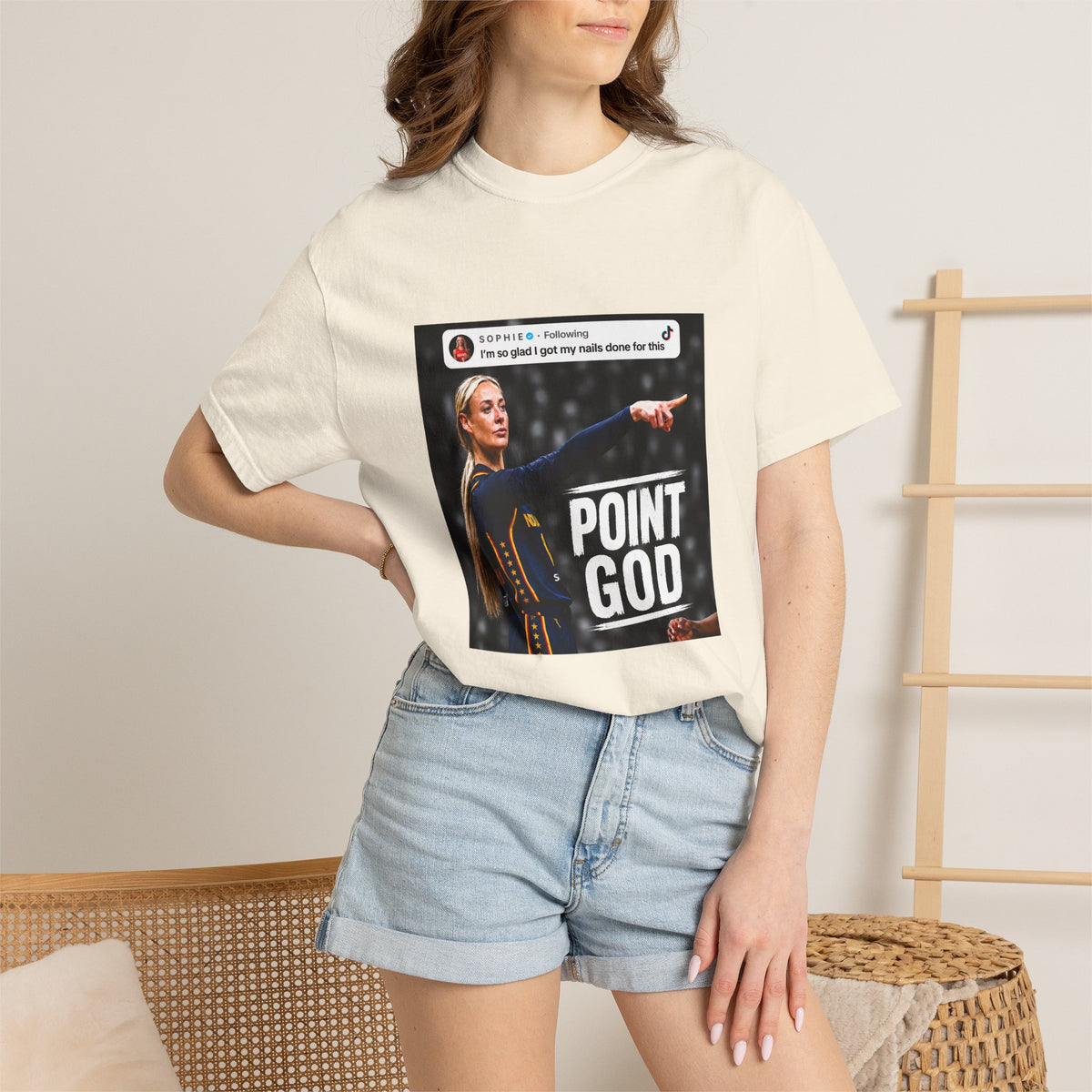 Comfort Colors® Sophie Cunningham Point Signature Basketball Shirt