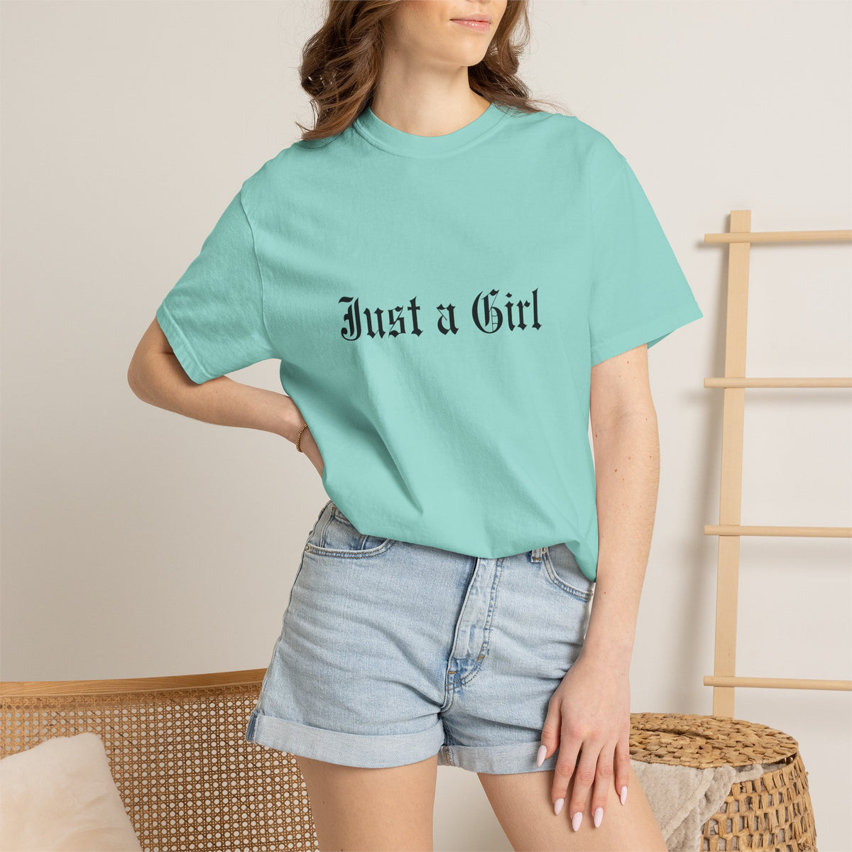 Comfort Colors® NO DOUBT Band Tee | Vintage-Inspired Rock Shirt, Tragic Kingdom Design - Im Just a Girl