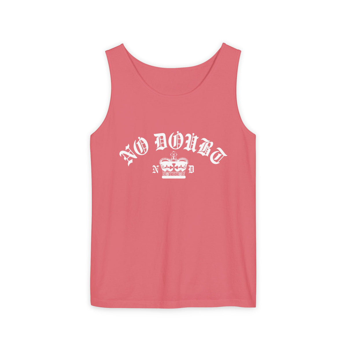 Comfort Colors® No Doubt Band Unisex Tank top, 90s Ska Punk Rock Graphic Tee, Tragic Kingdom Era Orange Crop Top,Retro Gwen Stefani Fan Gift
