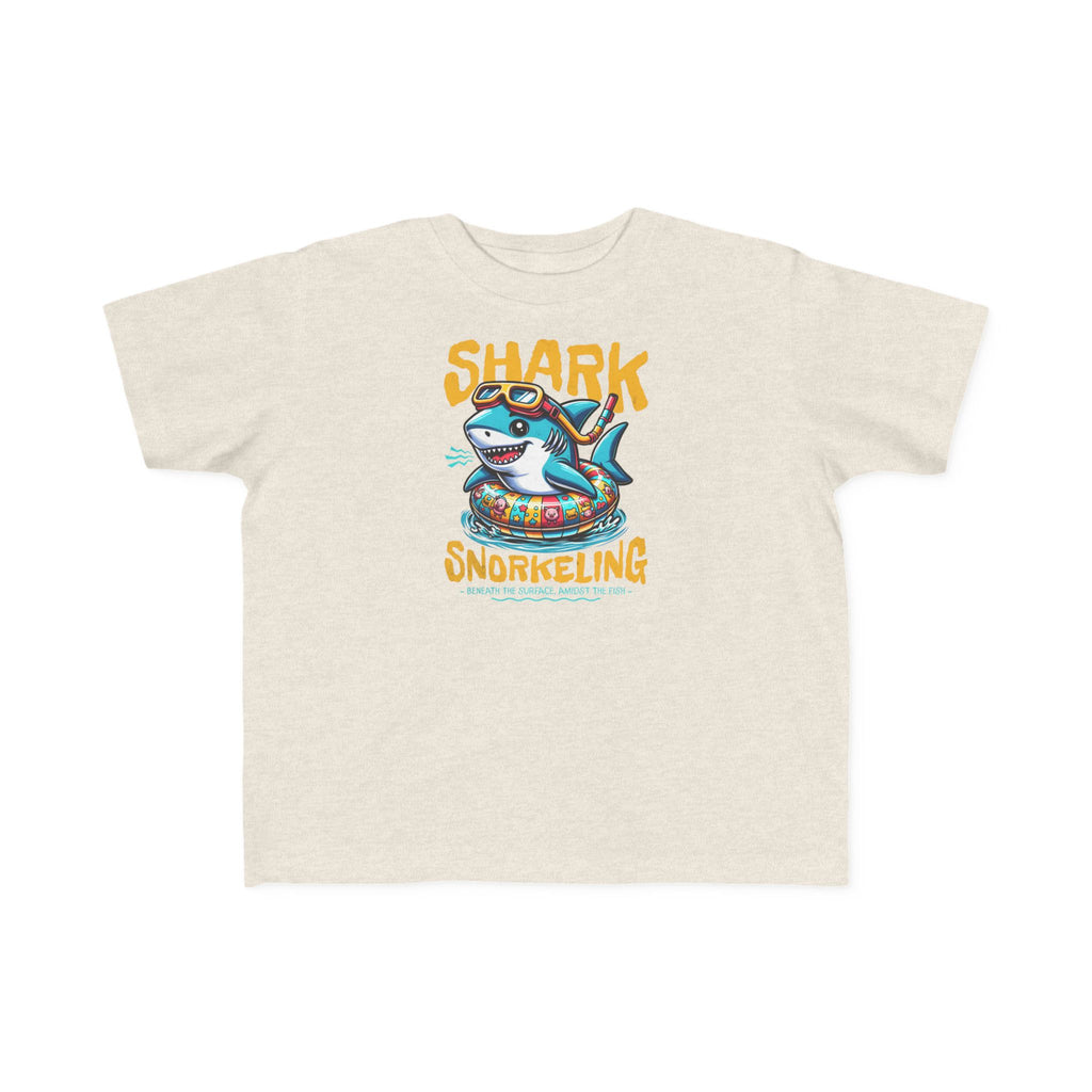 Shark Snorkeling Toddler Shirt, Funny Kids Beach Tee, Shark Graphic Tshirt, Summer Vacation Shirt for Boys Girls, Pool Party Gift for Kids