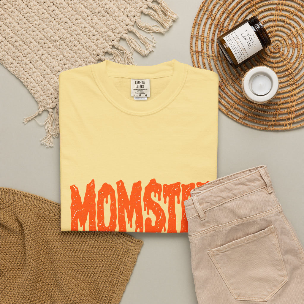 Comfort Colors® Momster Shirt, Retro Halloween Shirt, Spooky Mama Shirt, Mom Life Shirt, Funny Halloween, Tee, Spooky Season Shirt for Women