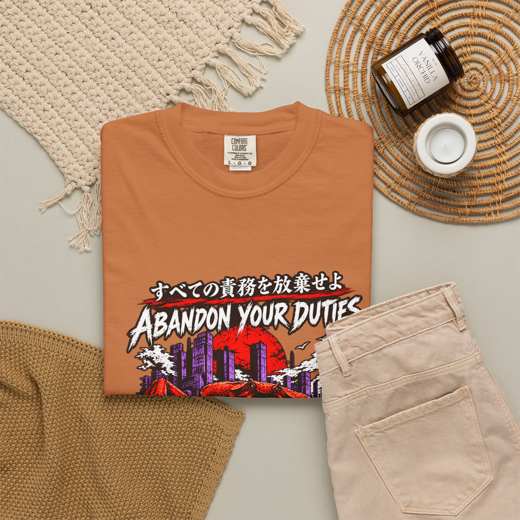 Comfort Colors® Abandon Your Duties Evolve Into Crab Funny T-Shirt