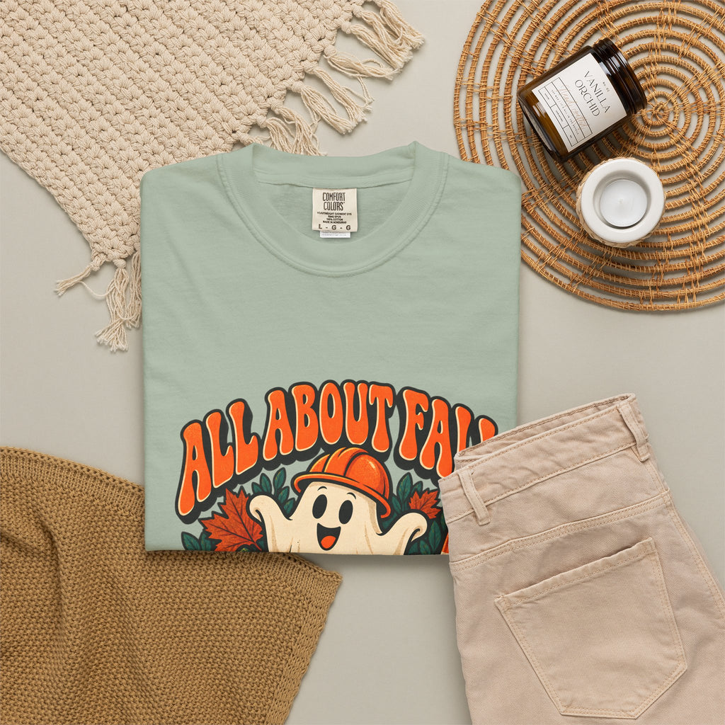 T-shirt Comfort Colors® All About Fall Prevention, cadeau amusant pour kinésithérapeute, t-shirt graphique pour ergothérapeute spécial Halloween