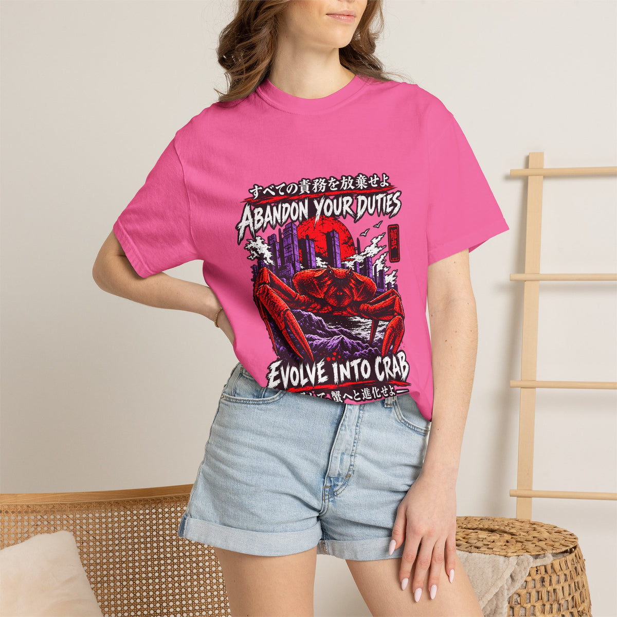 Comfort Colors® Abandon Your Duties Evolve Into Crab Funny T-Shirt