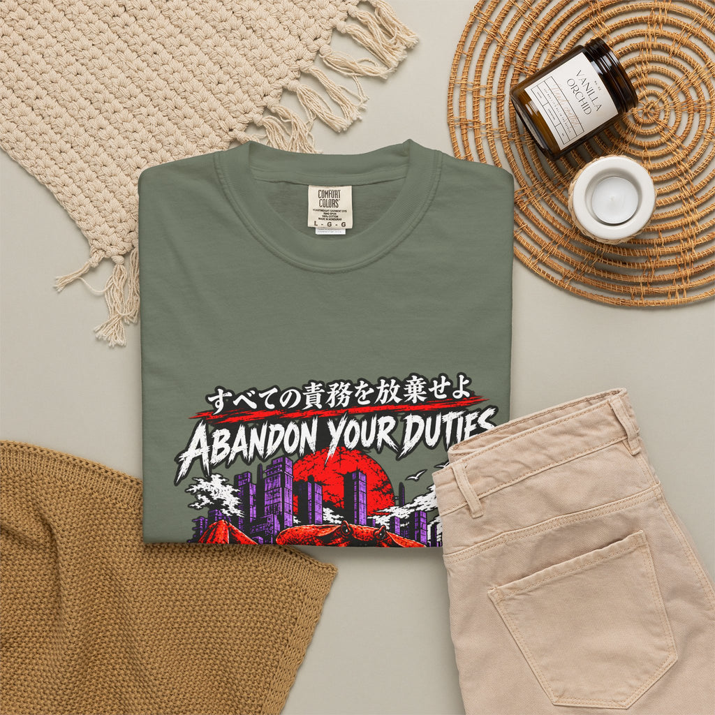 Comfort Colors® Abandon Your Duties Evolve Into Crab Funny T-Shirt