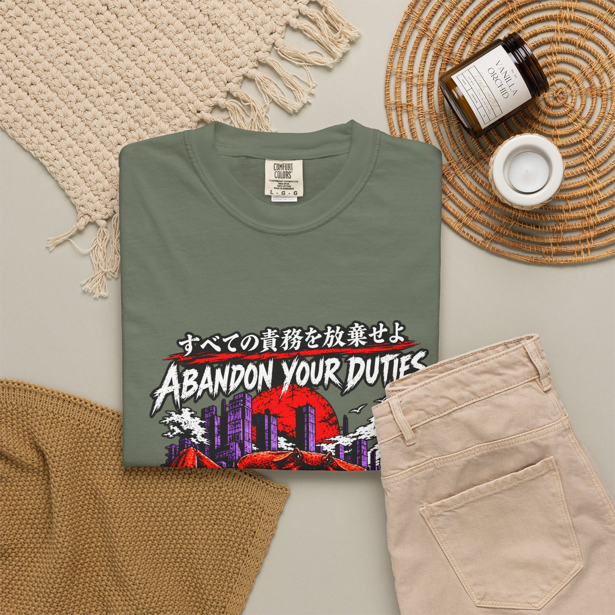 Comfort Colors® Abandon Your Duties Evolve Into Crab Funny T-Shirt