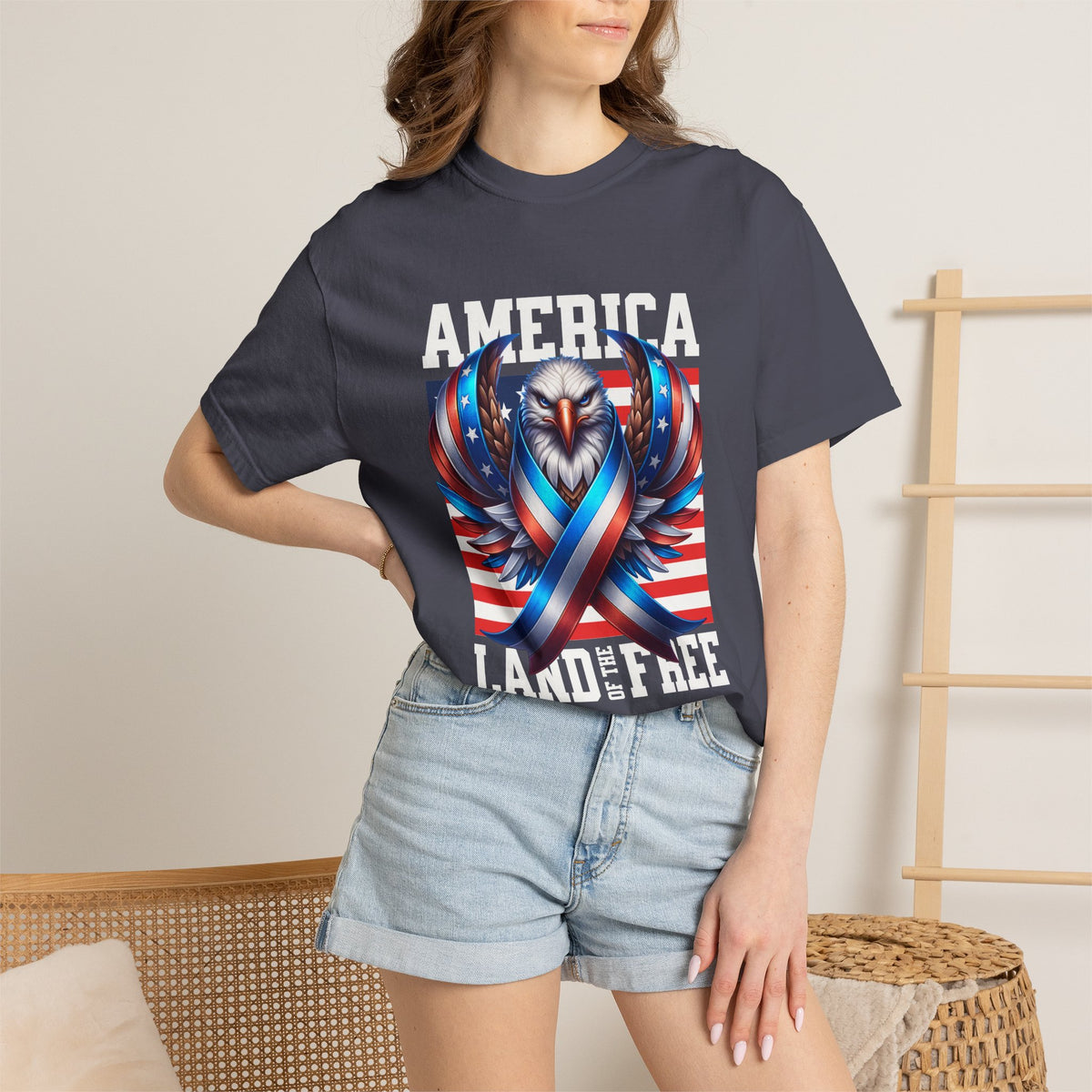 Comfort Colors® America Land of the Free Tshirt, America 250 Shirt, 4th of July Shirt, USA Independence Day Shirt, America Anniversary shirt