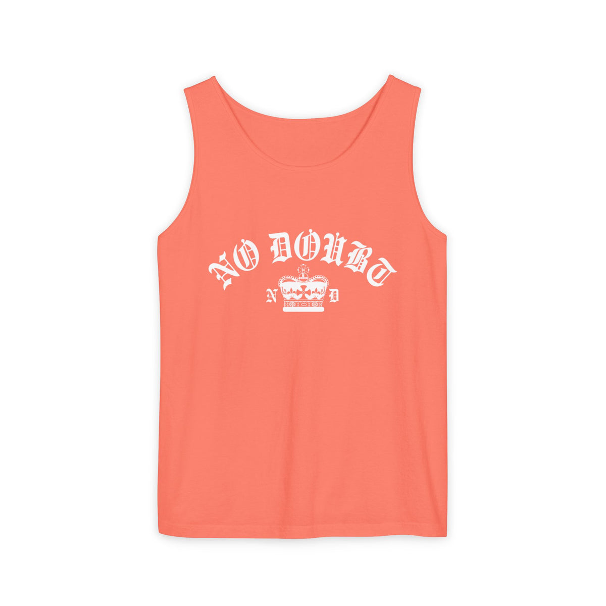 Comfort Colors® No Doubt Band Unisex Tank top, 90s Ska Punk Rock Graphic Tee, Tragic Kingdom Era Orange Crop Top,Retro Gwen Stefani Fan Gift