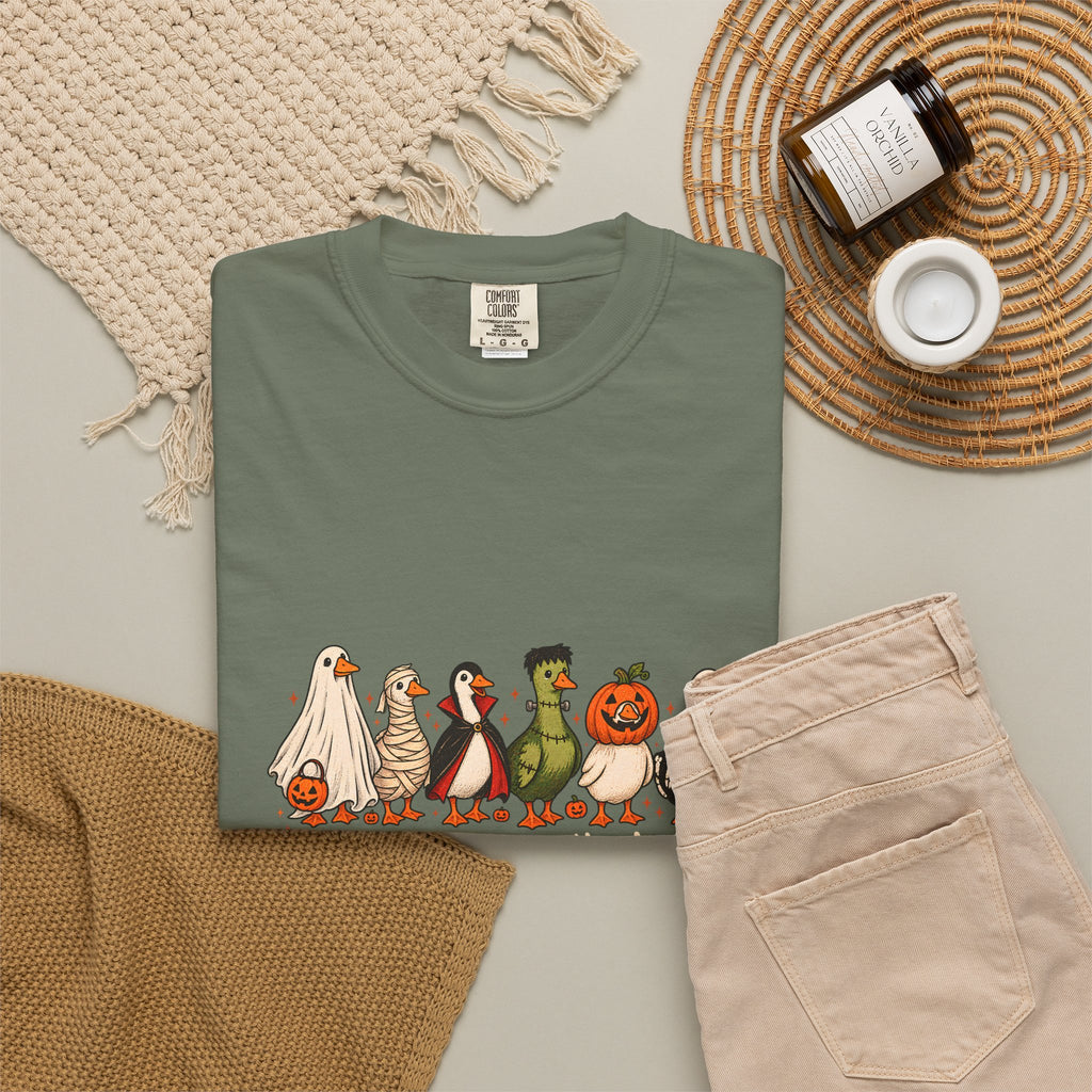 Camiseta divertida de ganso de Halloween Comfort Colors®, camisa de ganso espeluznante, camisa de Halloween, camiseta de ganso esqueleto, camisa de temporada espeluznante, camiseta espeluznante
