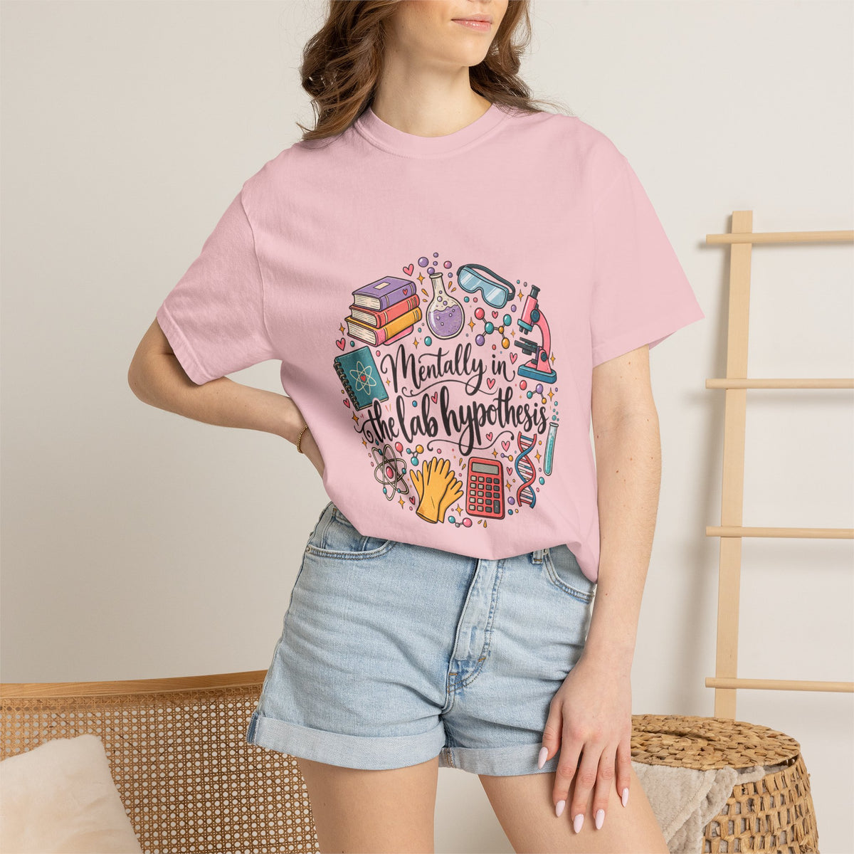 Comfort Colors® Mentally in the Lab Hypothesis Shirt, Funny Science Teacher Gift, STEM Chemistry Biology shirt, Lab Scientist Student Shirt