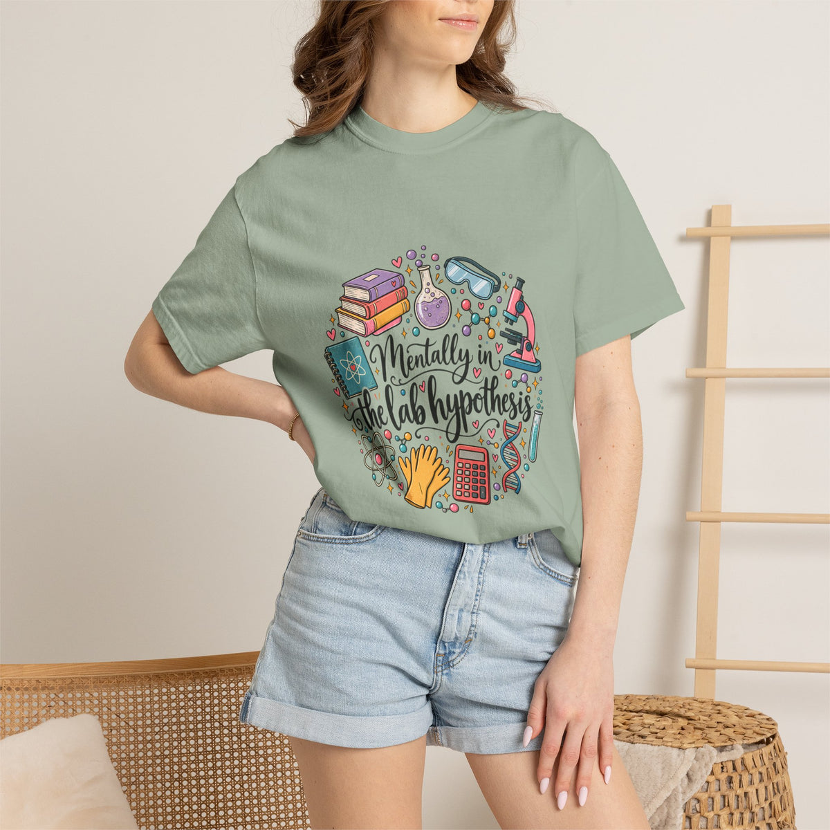 Comfort Colors® Mentally in the Lab Hypothesis Shirt, Funny Science Teacher Gift, STEM Chemistry Biology shirt, Lab Scientist Student Shirt