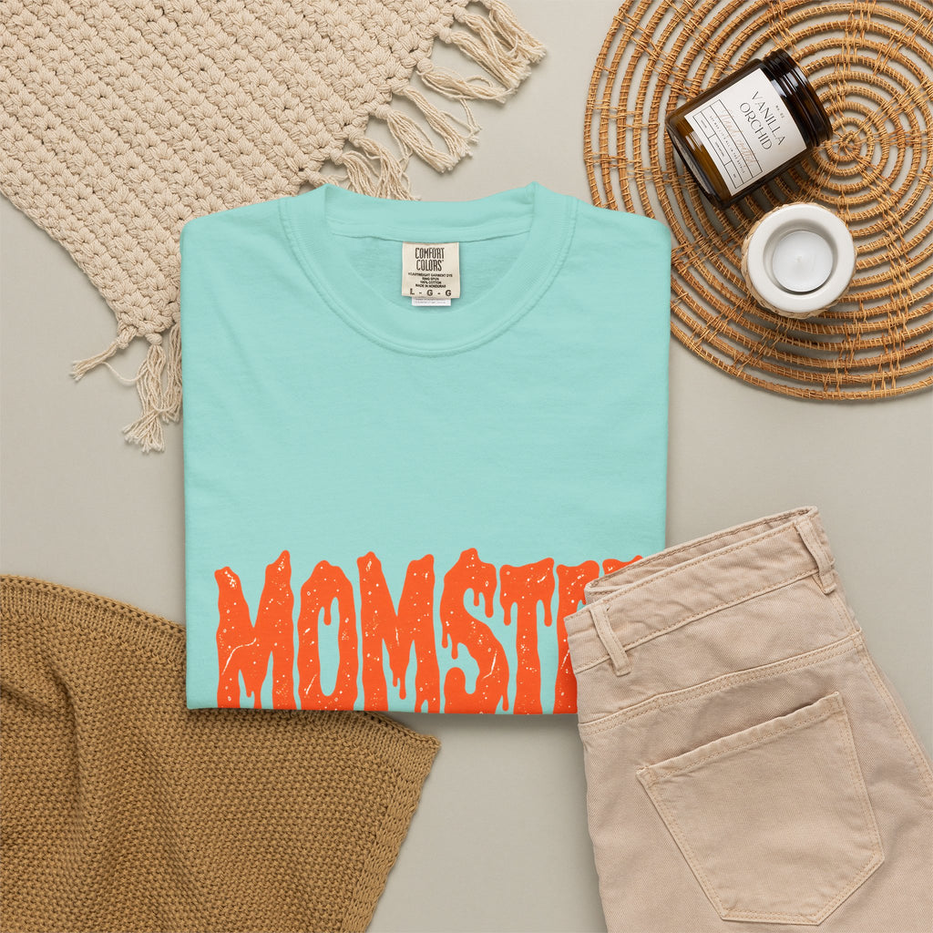 Comfort Colors® Momster Shirt, Retro Halloween Shirt, Spooky Mama Shirt, Mom Life Shirt, Funny Halloween, Tee, Spooky Season Shirt for Women
