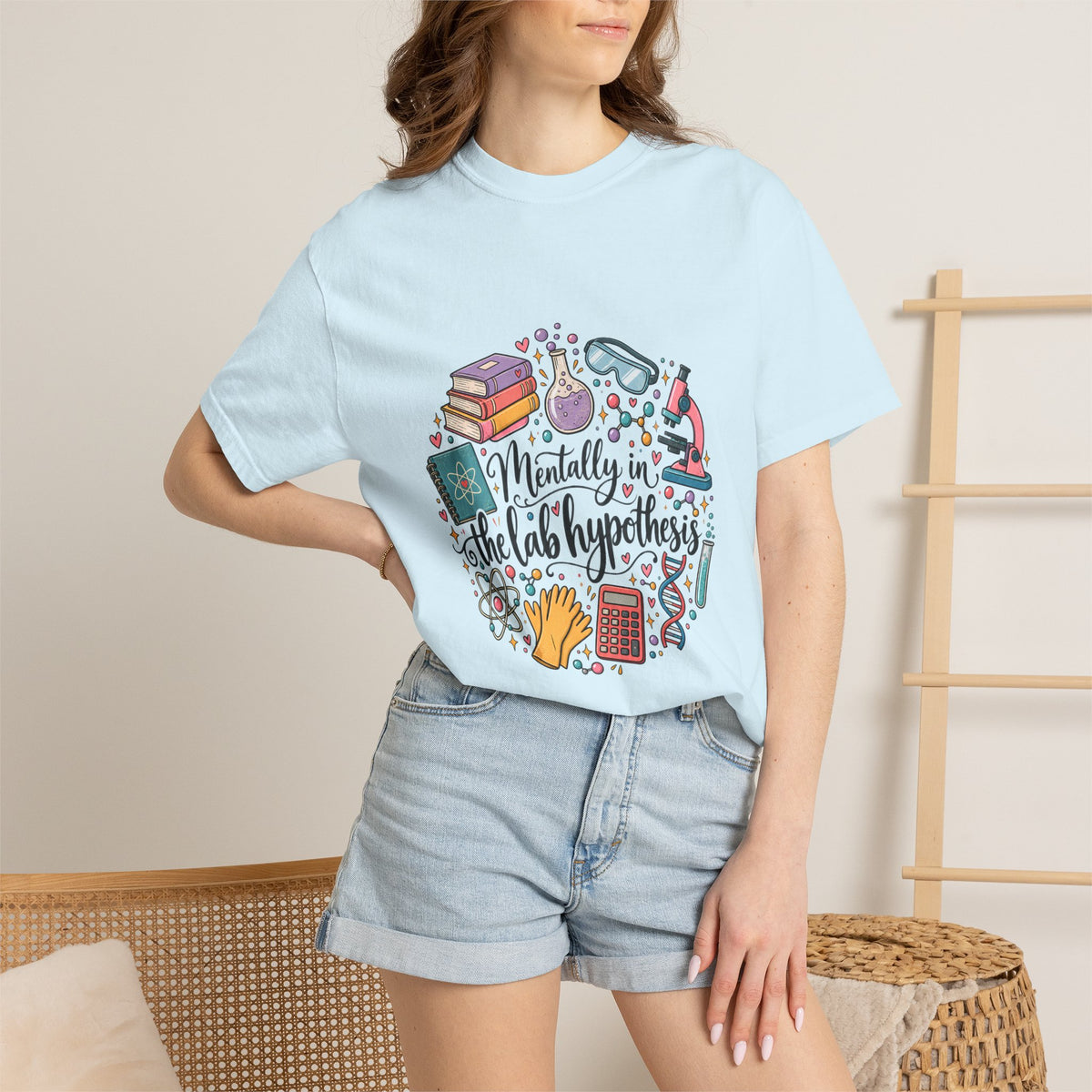 Comfort Colors® Mentally in the Lab Hypothesis Shirt, Funny Science Teacher Gift, STEM Chemistry Biology shirt, Lab Scientist Student Shirt