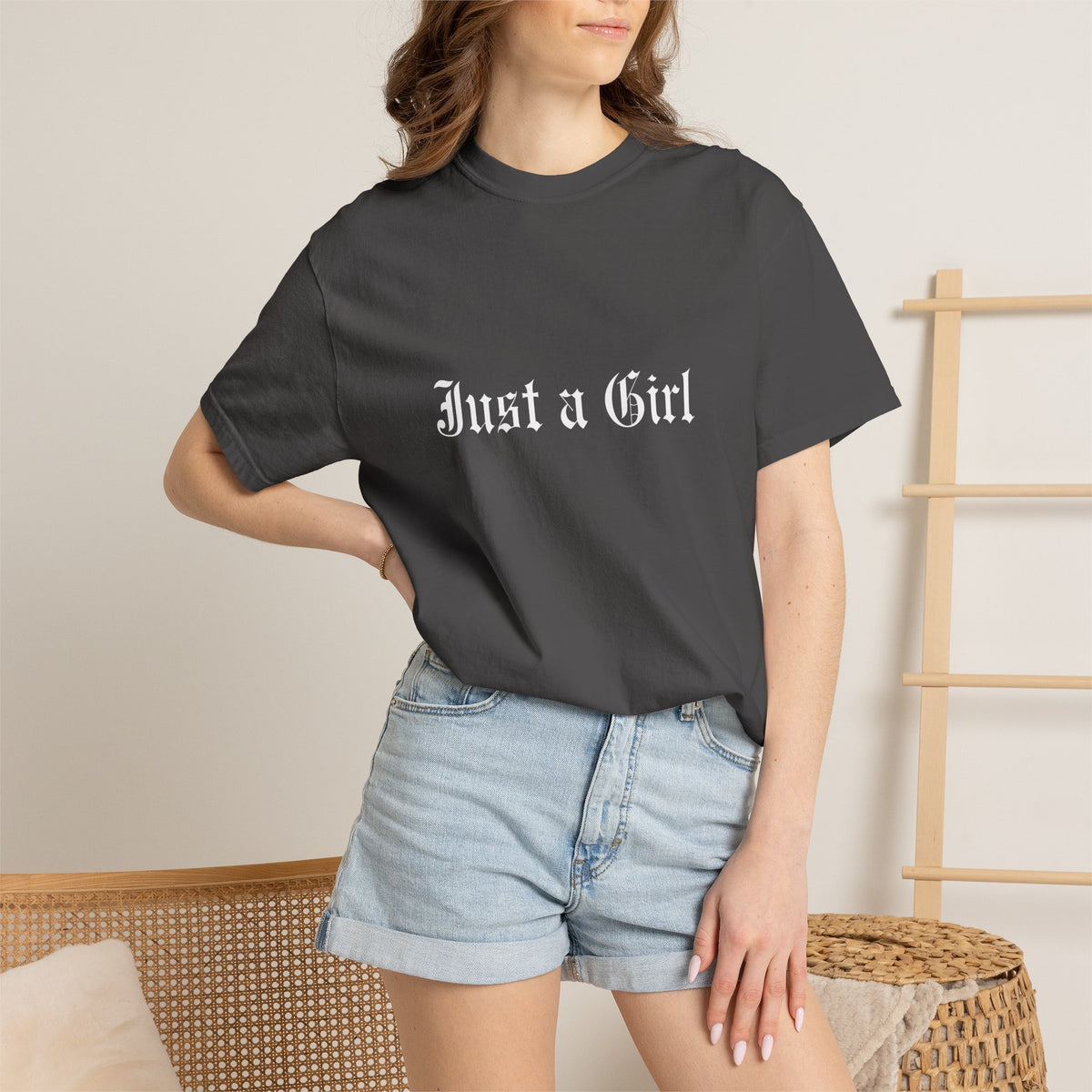Comfort Colors® NO DOUBT Band Tee | Vintage-Inspired Rock Shirt, Tragic Kingdom Design - Im Just a Girl