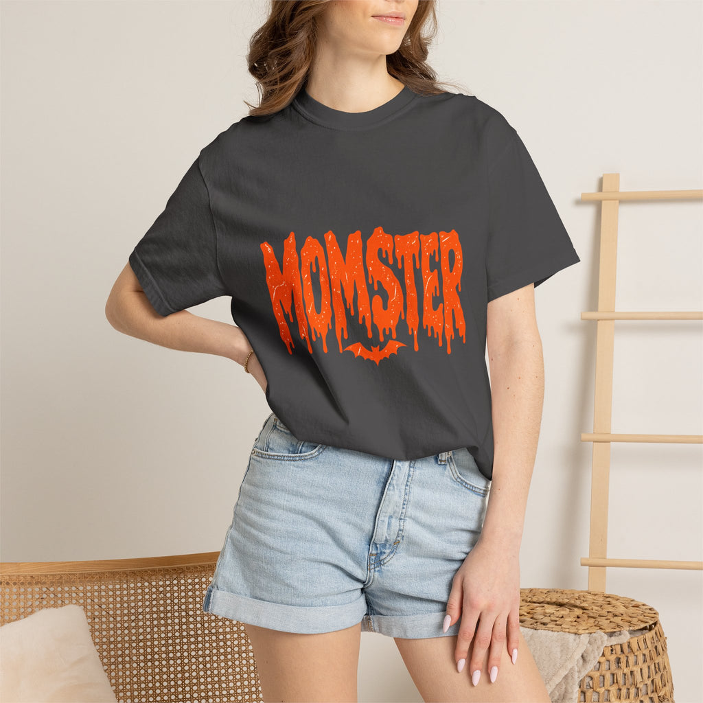 Comfort Colors® Momster Shirt, Retro Halloween Shirt, Spooky Mama Shirt, Mom Life Shirt, Funny Halloween, Tee, Spooky Season Shirt for Women