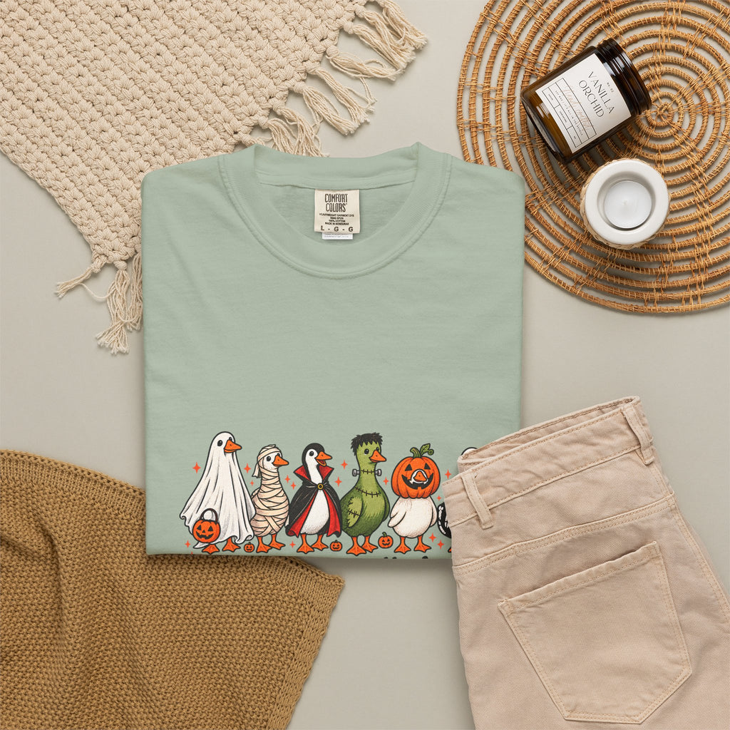 Camiseta divertida de ganso de Halloween Comfort Colors®, camisa de ganso espeluznante, camisa de Halloween, camiseta de ganso esqueleto, camisa de temporada espeluznante, camiseta espeluznante