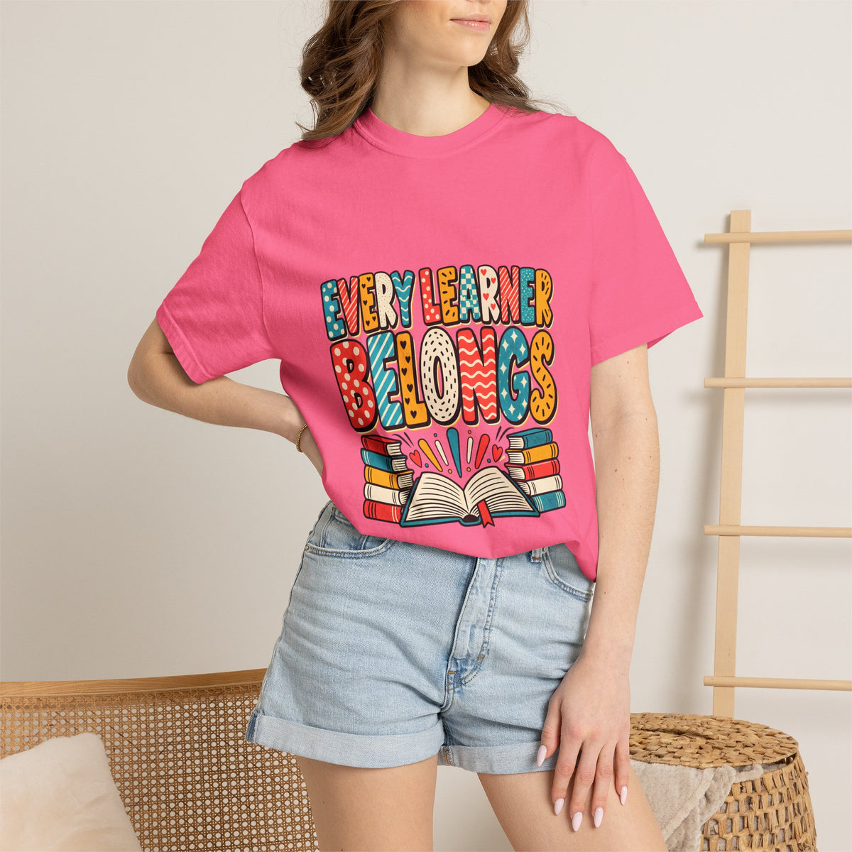 Comfort Colors® Every Learner Belongs T-Shirt, Inclusive Education Teacher Gift, Special Education Classroom, Back to School Teacher Shirt