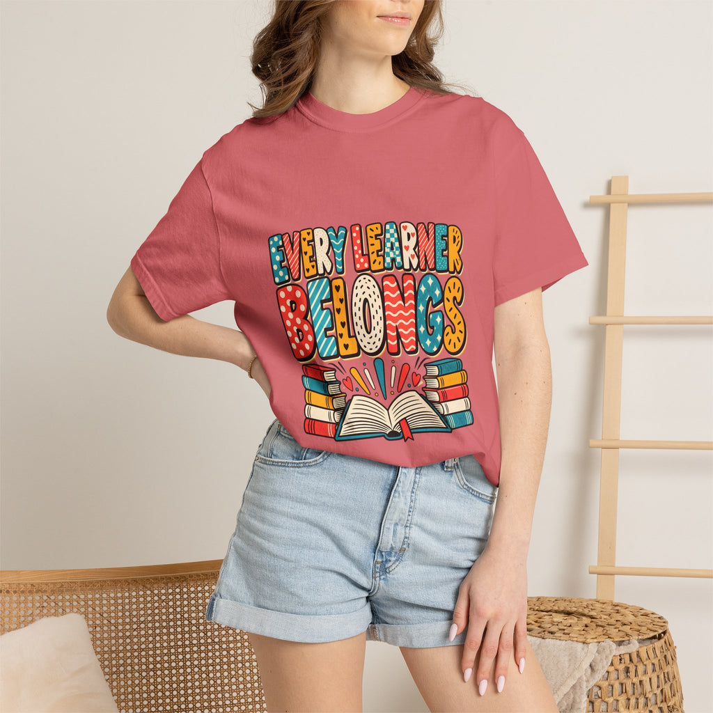 Comfort Colors® Every Learner Belongs T-Shirt, Inclusive Education Teacher Gift, Special Education Classroom, Back to School Teacher Shirt