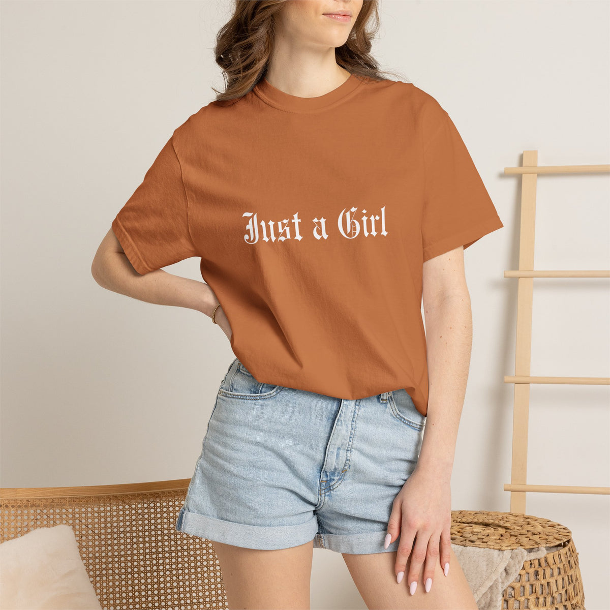 Comfort Colors® NO DOUBT Band Tee | Vintage-Inspired Rock Shirt, Tragic Kingdom Design - Im Just a Girl