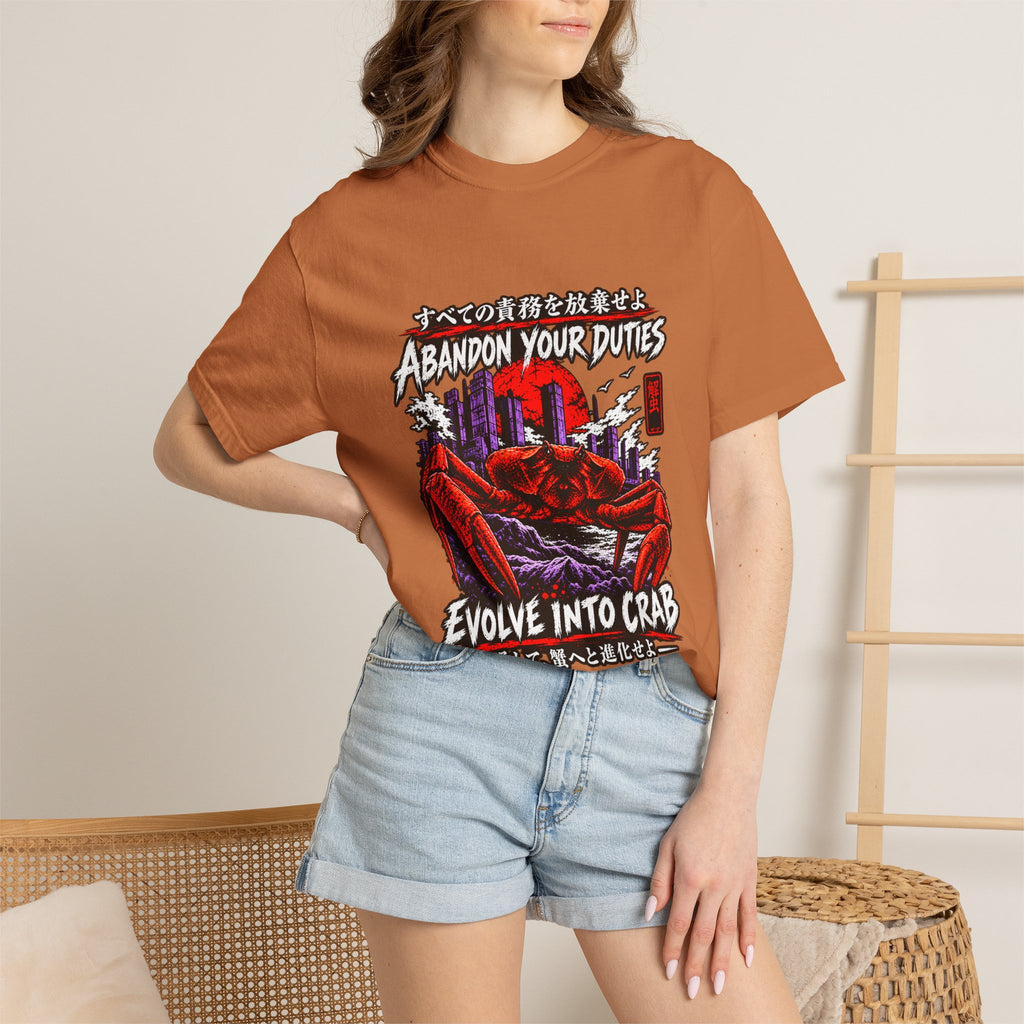 Comfort Colors® Abandon Your Duties Evolve Into Crab Funny T-Shirt