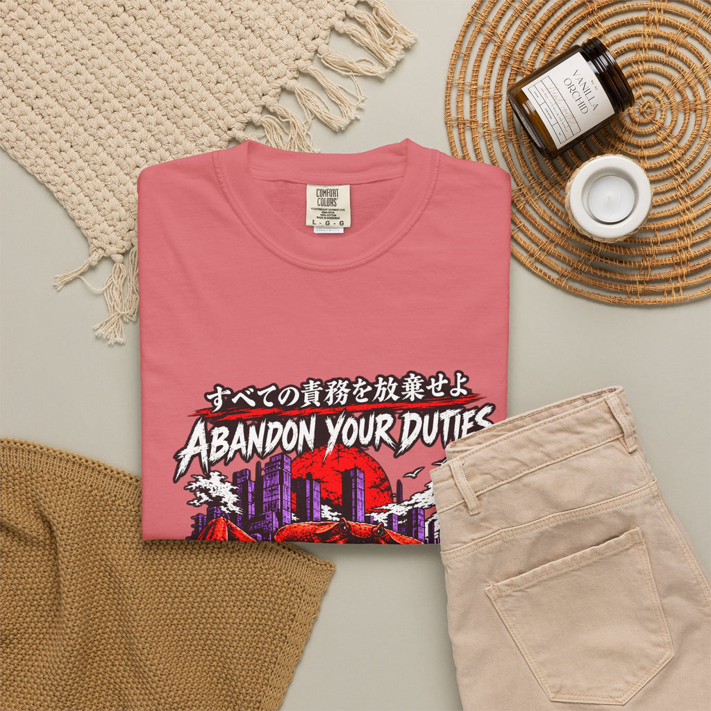 Comfort Colors® Abandon Your Duties Evolve Into Crab Funny T-Shirt