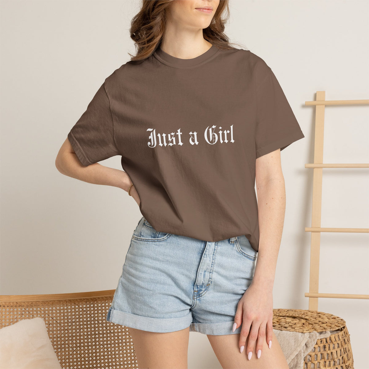 Comfort Colors® NO DOUBT Band Tee | Vintage-Inspired Rock Shirt, Tragic Kingdom Design - Im Just a Girl