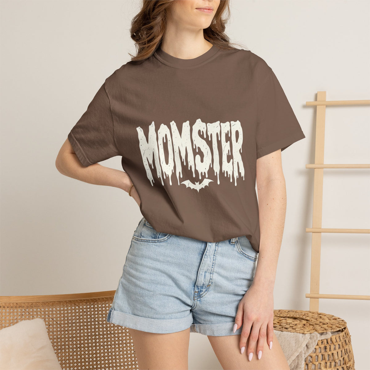 Comfort Colors® Momster Shirt, Retro Halloween Shirt, Spooky Mama Shirt, Mom Life Shirt, Funny Halloween, Tee, Spooky Season Shirt for Women