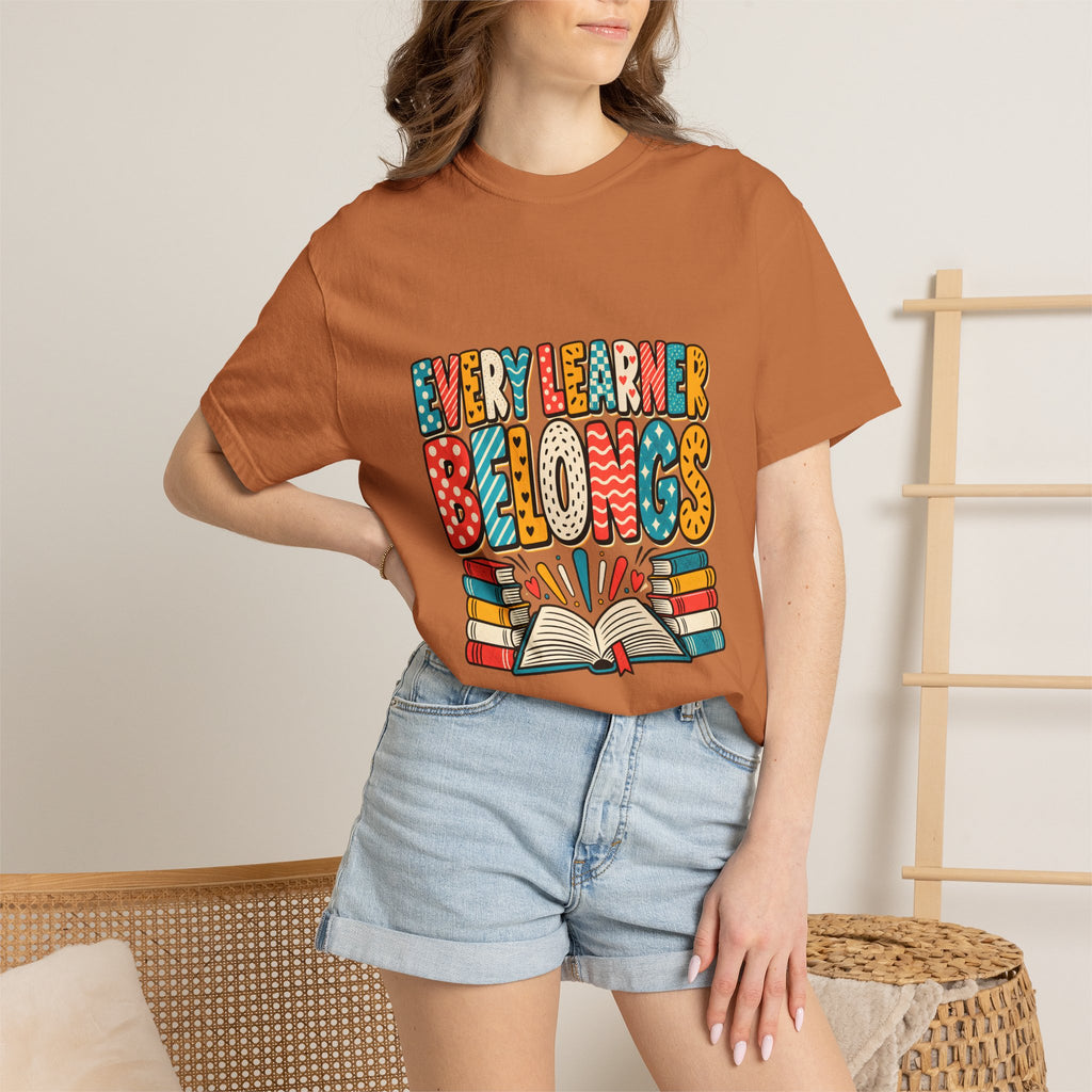 Comfort Colors® Every Learner Belongs T-Shirt, Inclusive Education Teacher Gift, Special Education Classroom, Back to School Teacher Shirt