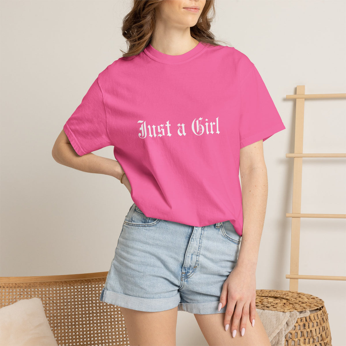 Comfort Colors® NO DOUBT Band Tee | Vintage-Inspired Rock Shirt, Tragic Kingdom Design - Im Just a Girl