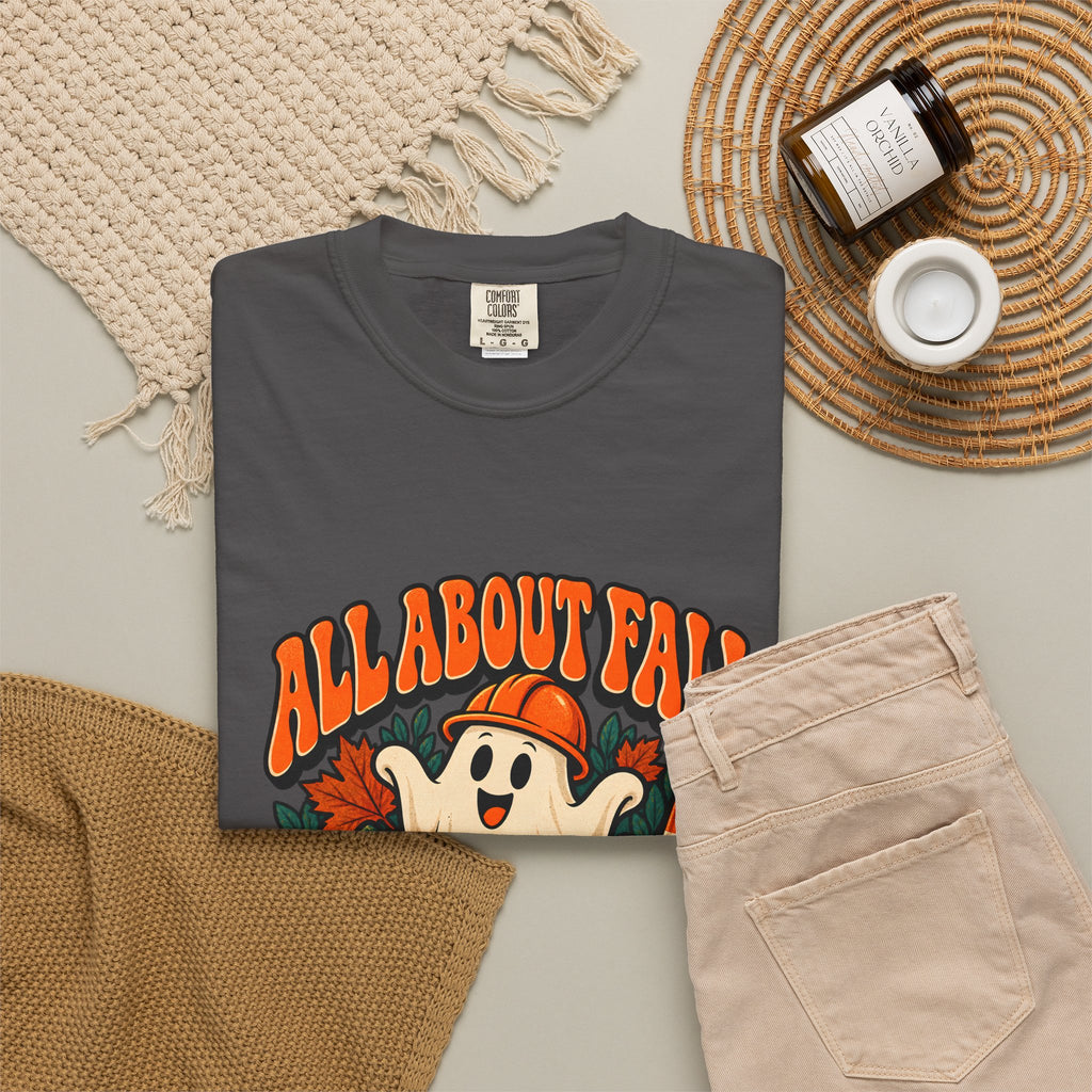 T-shirt Comfort Colors® All About Fall Prevention, cadeau amusant pour kinésithérapeute, t-shirt graphique pour ergothérapeute spécial Halloween