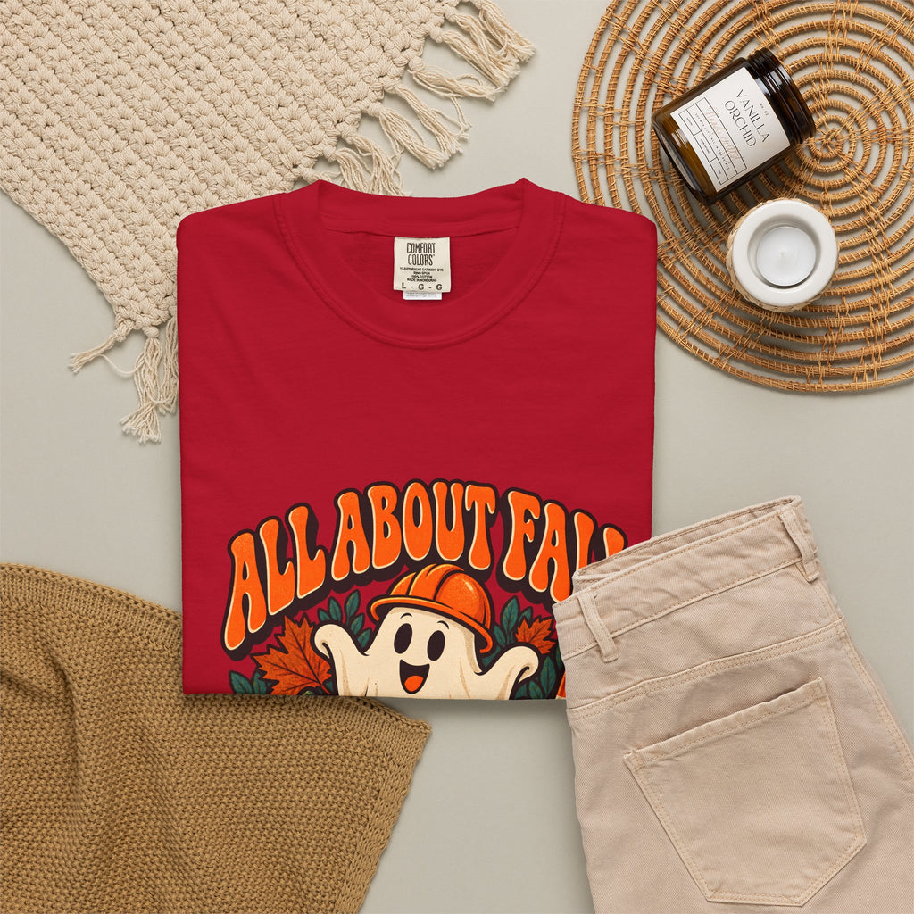 T-shirt Comfort Colors® All About Fall Prevention, cadeau amusant pour kinésithérapeute, t-shirt graphique pour ergothérapeute spécial Halloween